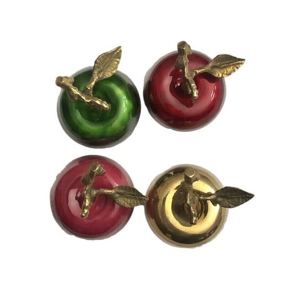 Dl & Co Apple Candles Set Of 4 Mini Apple Candles Boite De Pommes 0.75 Oz - Picture 3 of 9